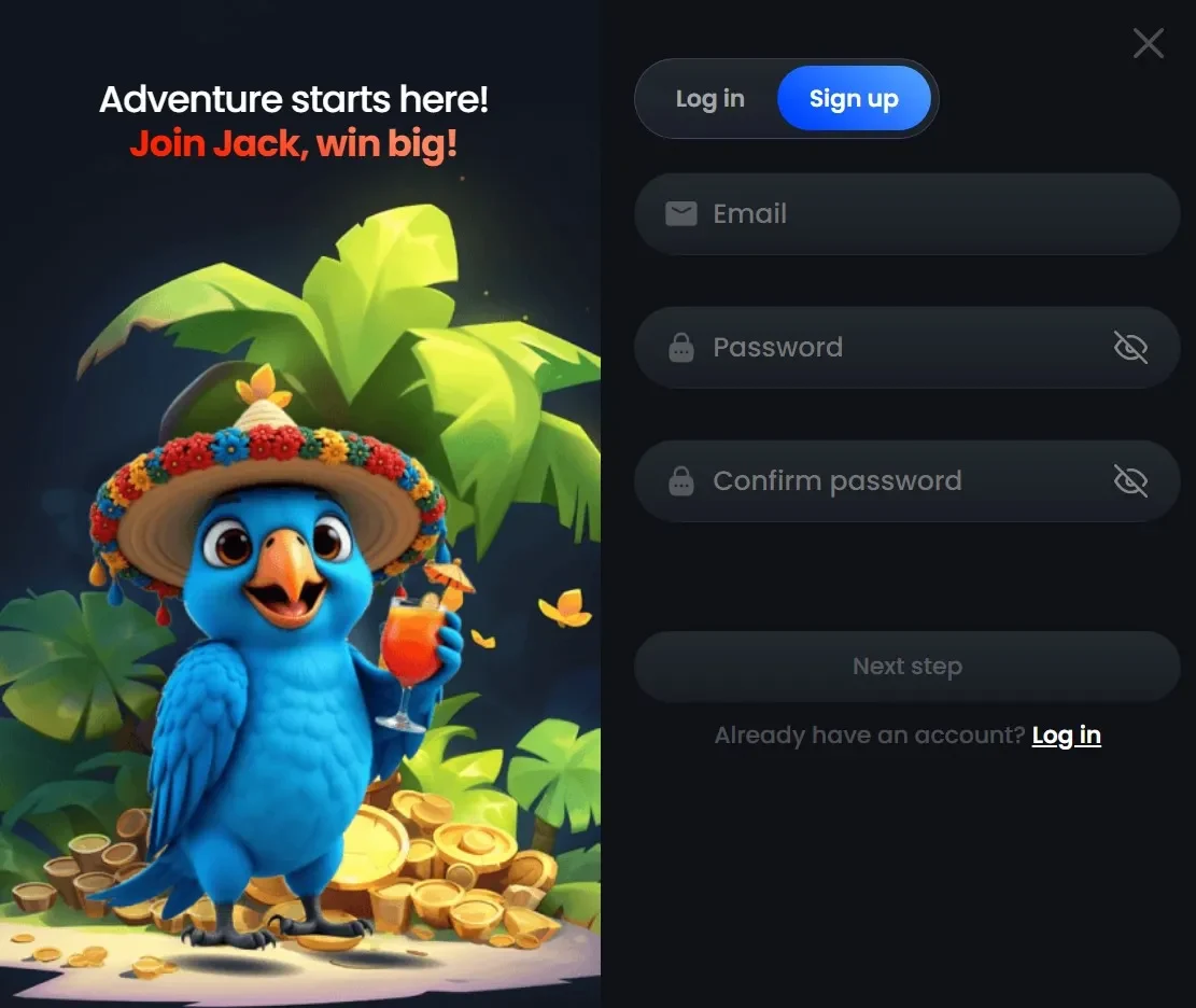 Monacojack casino registration