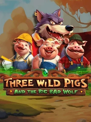 Three wild pigs